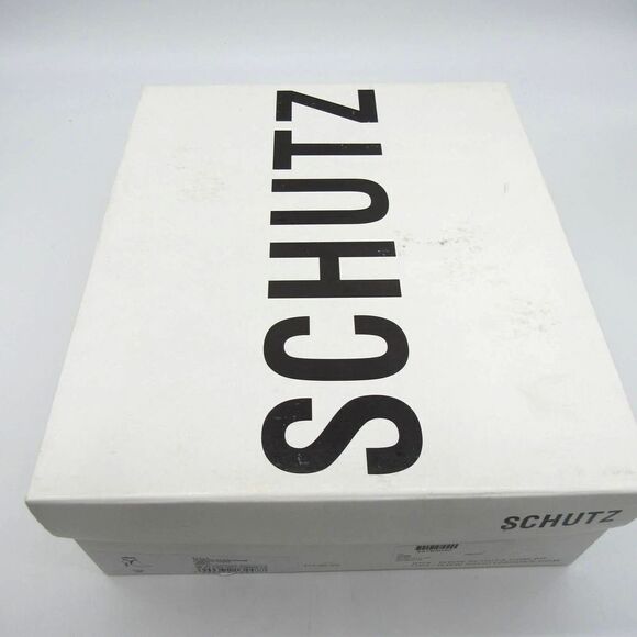 Schutz Lilly Studded Suede Stiletto Heeled Ankle Booties in Brown SZ 7 - Picture 8 of 8